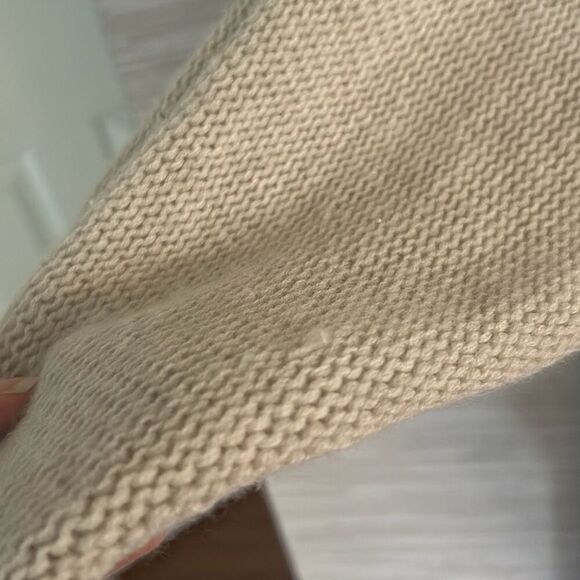 Autumn cashmere oatmeal beige open oversized cardigan size XS 100% cashmere - Picture 7 of 7